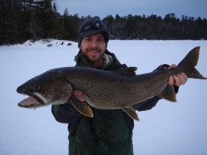 Nice winter lake trout