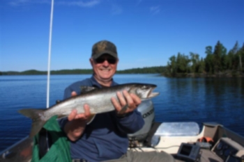 remote lake trout fishing