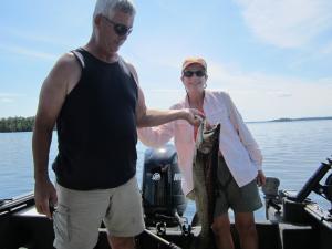 Glen and Connie Lake Trout 2011 Barker Bay Resort