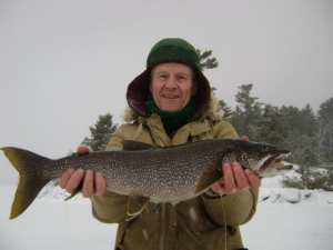 Greg Winter Lake Trout fishing