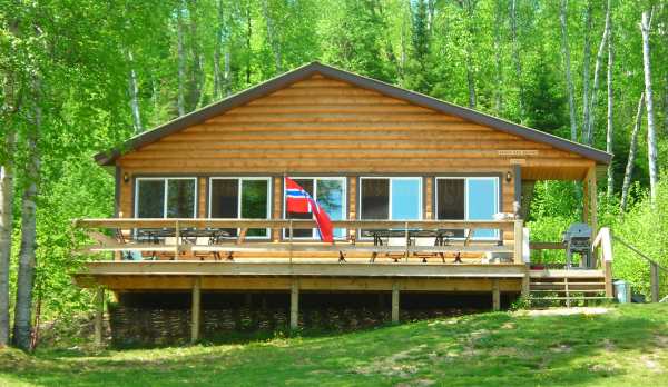 Lodge with new deck